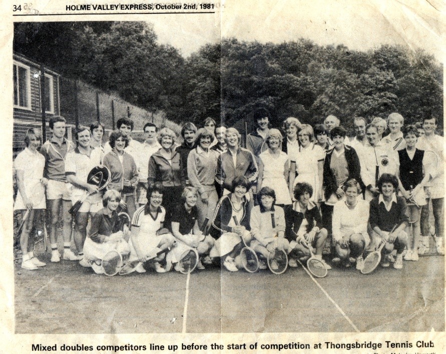 Celebrating 100 years - Chapter Seven - Thongsbridge Tennis and Sports Club