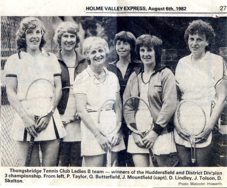 Celebrating 100 years - Chapter Seven - Thongsbridge Tennis and Sports Club